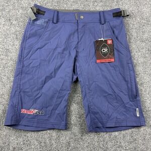 Team USA Shorts Mens Small Blue Cycling Club Ride Fuze Mountain Bike Trail